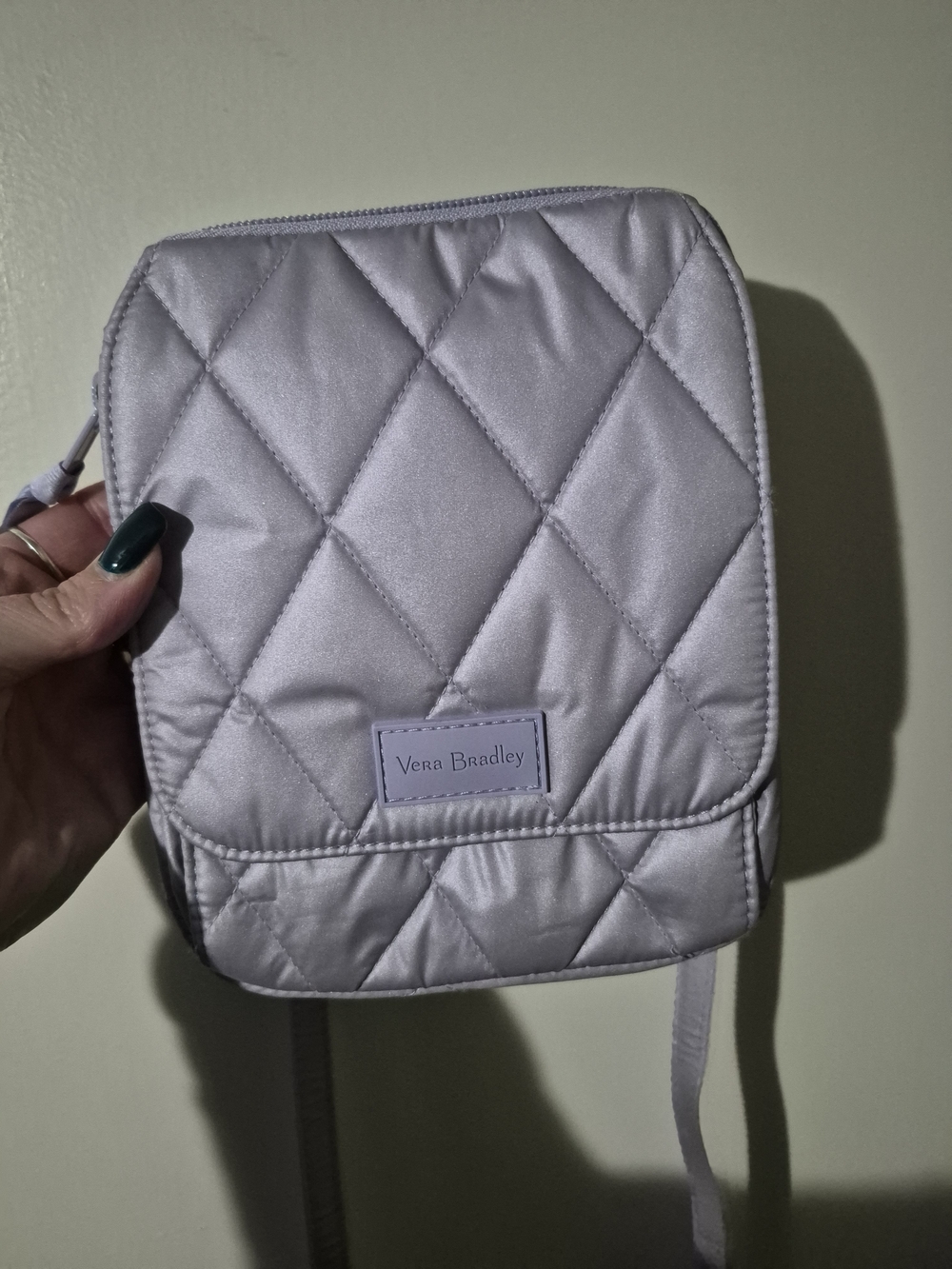 Vera Bradley Quilted Crossbody in Pale Lavender
